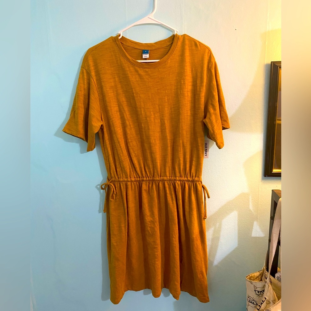 Old Navy Mustard Knee-Length Dress